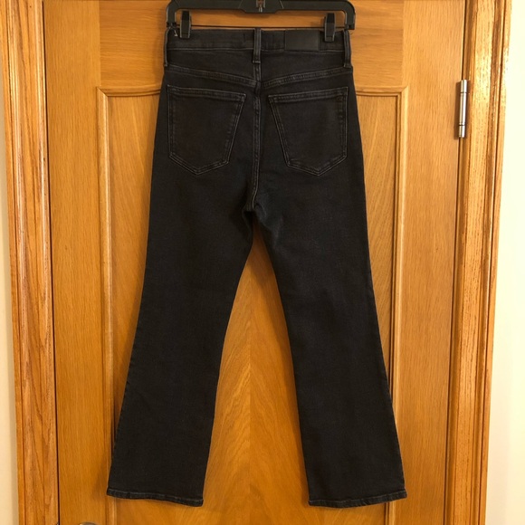 Madewell Cali Demi-Boot Cut Jeans in Starkey Black Wash Size 28 - Picture 6 of 14
